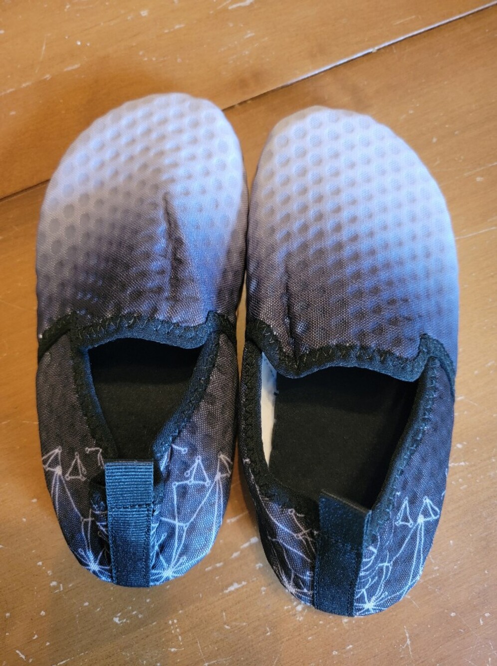 Kids Water Shoes Grey Black Size 13-13.5